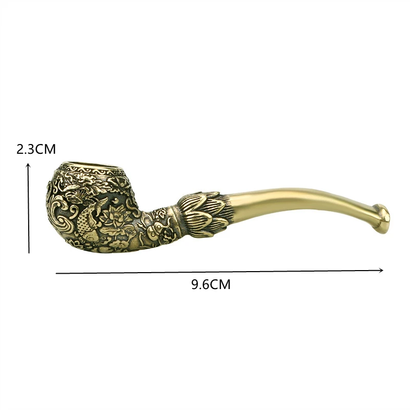 Pipe en laiton Antique sculpté - Vape Decoration avis et prix