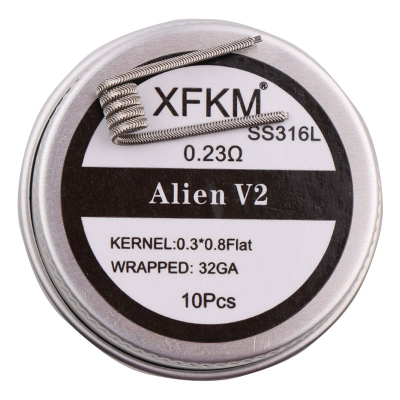 Nouveau XFKM NI80/A1/SS316L 10 - Clapton Wire Pre Built avis et prix